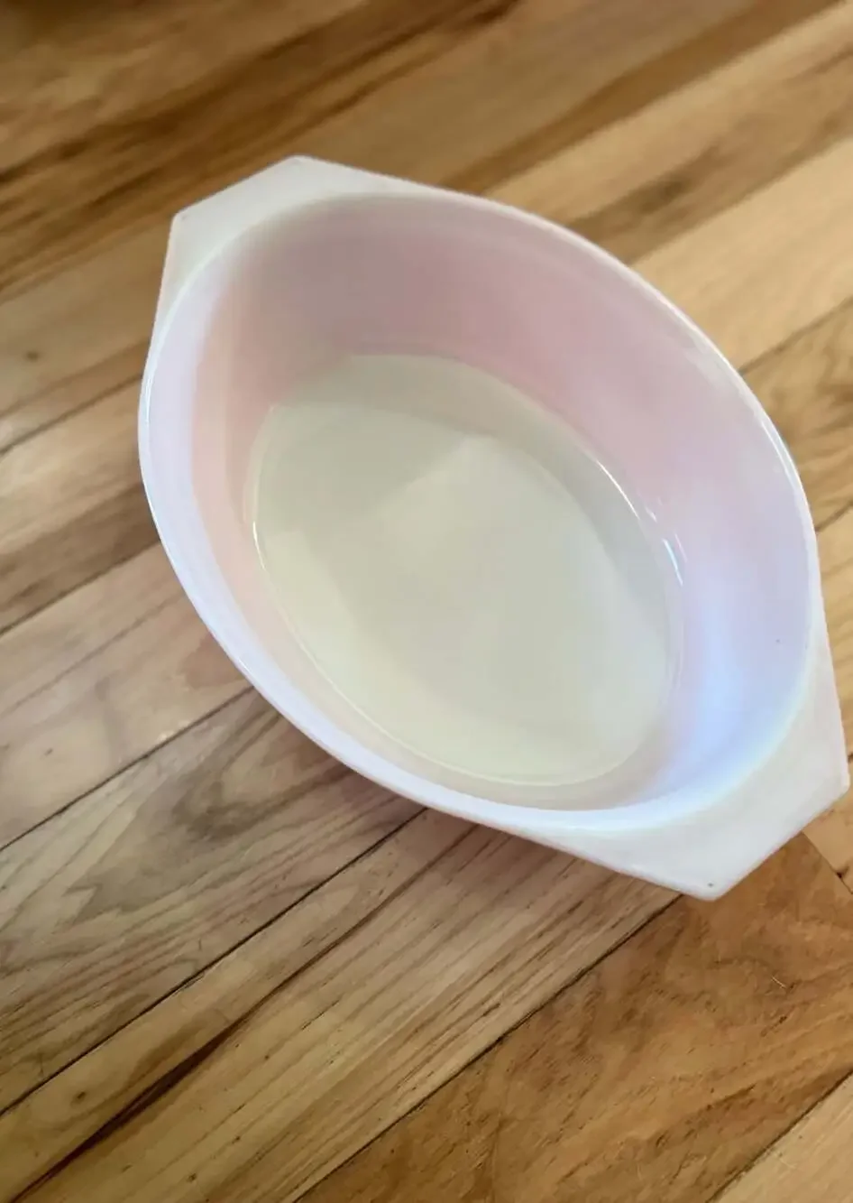 Vintage Pyrex Pink Daisy 2.5 Quart Oval Casserole Dish #045 with Lid